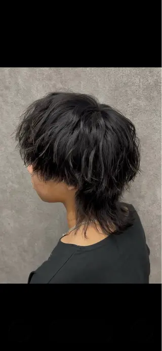 ミディアム パーマ メンズ メンズウルフ特化🐺 🔥長山耕大🔥のヘアスタイル