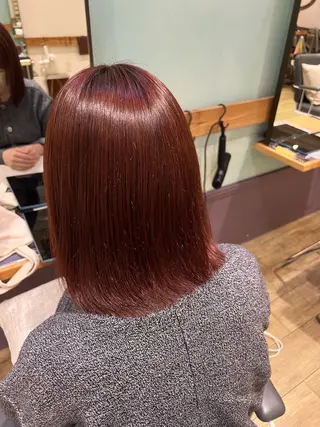 ミディアム カラー Garland 表参道所属・ミディアムレイヤー/ 艶カラー🎀　emiのヘアスタイル