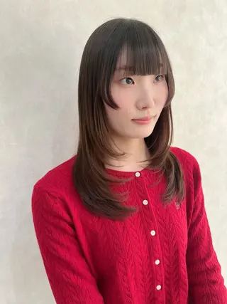 セミロング ROEN ryokaのヘアスタイル