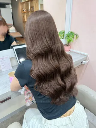 ロング パーマ 韓国風パーマ/ヘア セット/店長みづきのヘアスタイル