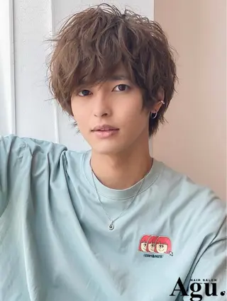 カラー メンズ Agu Karenのヘアスタイル
