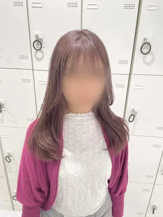 ロング カラー パーマ ヘアアレンジ 透明感カラー・レイヤ ー🎀amika🎀のヘアスタイル