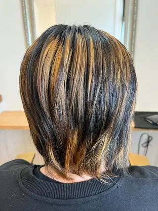 ミディアム カラー 🐰ハイトーンカラー 畠山　渡🐰のヘアスタイル