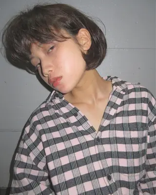 ショート カラー レイヤーカット BLend 渋谷のヘアスタイル