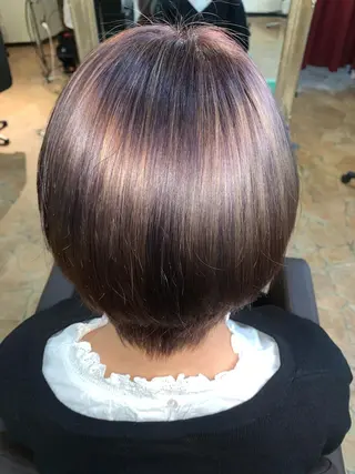 ショート カラー おおたかの森/透 明感/小林のヘアスタイル