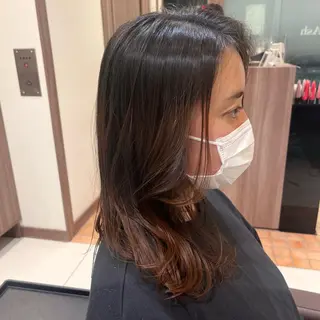 ロング ナチュラル暖色カラー 🤎 佐藤栞のヘアスタイル