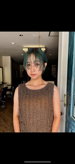 ショート saya/似合わせ /透明感カラーのヘアスタイル