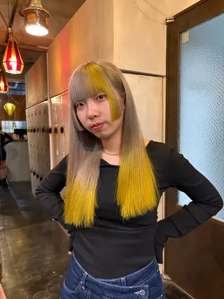 ロング 透明感|グレージュ 🌘/青空soraのヘアスタイル