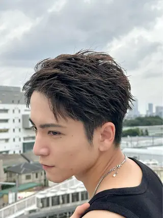 ショート パーマ メンズ フェザーパーマ職人 🪶ryosukeのヘアスタイル