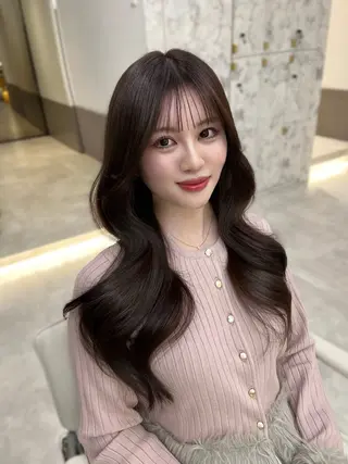 ロング カラー ヘアアレンジ 🏅韓国ヘア/新宿/ レイヤー/KSukeのヘアスタイル