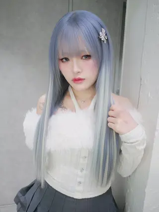 ロング ナナ♡レイヤーカット ♡似合わせカラーのヘアスタイル