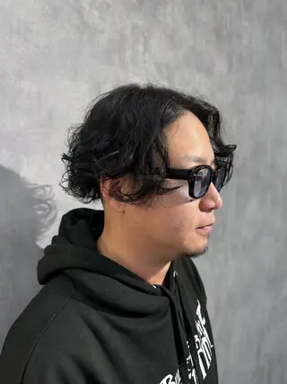 ロング メンズ NAOKI /海外風のヘアスタイル