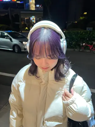 ミディアム 室屋 鈴音のヘアスタイル