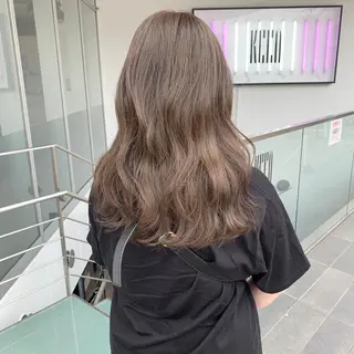 セミロング カラー ハッシュカット/ハイ トーン/MANAMIのヘアスタイル