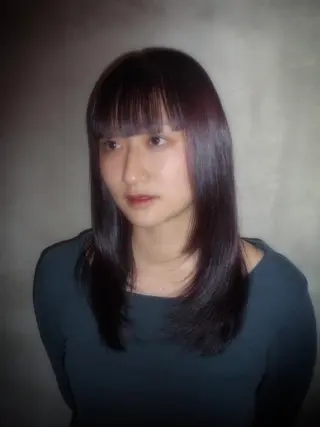 ミディアム カラー 艶カラー✨️ 須澤亮斗のヘアスタイル