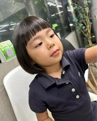 ショート キッズ 那須 颯太のヘアスタイル