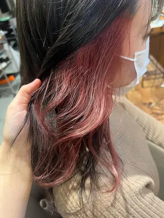 セミロング カラー hair  bh.maara所属・bh.maara デザイン／ハイトーンのヘアスタイル