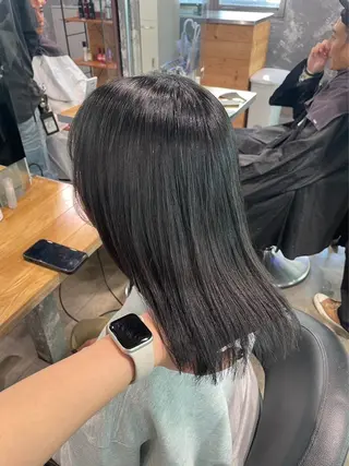 ロング カラー 🟦ニュアンス/メン ズパーマ横浜🟦のヘアスタイル