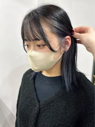 ミディアム カラー さあや 【透け感/艶感】のヘアスタイル