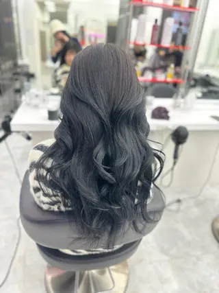 ロング カラー パーマ ヘアアレンジ メンズ キッズ ♥️韓国ヘア レイヤー♥️ゆりのヘアスタイル