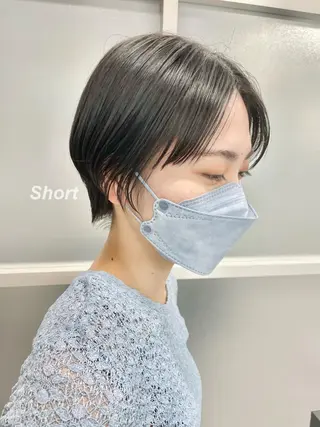 ショート カラー パーマ タケダケイ /ショート/ボブのヘアスタイル