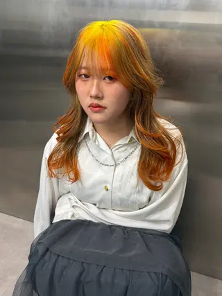 ロング エクステ/ ブリーチ🤩店長レンのヘアスタイル