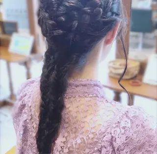 セミロング ヘアアレンジ 髪質改善ヘアケア 艶髪特化/上田のヘアスタイル