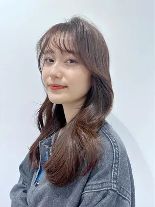 ロング カラー ベージュ/レイヤー カット🤍Rieのヘアスタイル