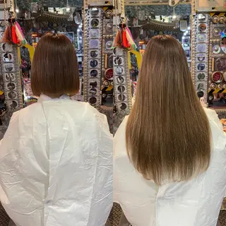 ショート カラー ヘアアレンジ haco+所属・🌈派手髪エクステ ブレイズ🌈ひろとのヘアスタイル