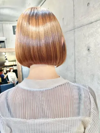 ショート カラー ショートボブ縮毛矯正 髪質改善のプロ山道潤のヘアスタイル