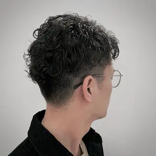 ショート パーマ メンズ HIROGINZA ヒロ銀座 青山所属・マツオ リュウホウ🐉のヘアスタイル