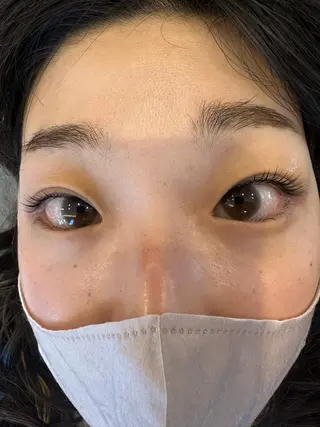 マツエク・マツパ 内田温子大人女性 ハイライト、ボブのヘアスタイル