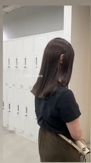 ミディアム aoi🤎 透明感カラーのヘアスタイル