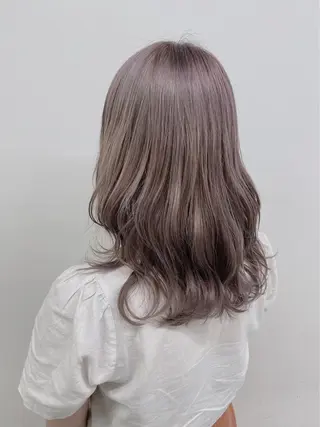 ミディアム カラー ⛄️冬の透明感 カラー⛄️大西のヘアスタイル