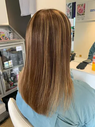 セミロング 原谷 一成のヘアスタイル