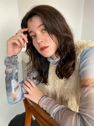 ミディアム カラー パーマ CEINE PATHのヘアスタイル