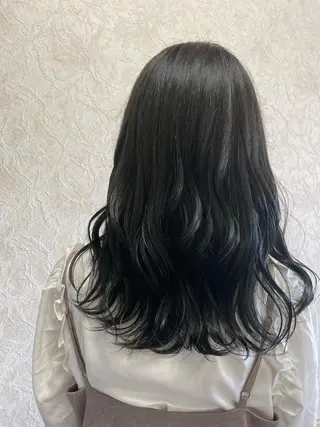 セミロング カラー 透けるカラー💐 maeのヘアスタイル