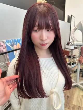 ロング カラー k-twoあべのキューズモール店所属・k-two☁あべの/ 艶感カラー/Touaのヘアスタイル