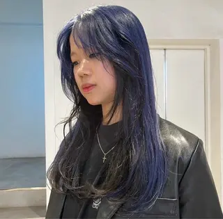 ロング カラー ハイトーン/パーマ/ メンズ / 櫻本🌐のヘアスタイル