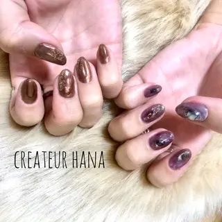 ネイル クレアトゥール華 都賀店所属・三橋 結菜のネイルデザイン