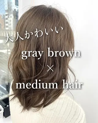 ミディアム カラー とも🏆プルエクステ /髪質改善🏆渋谷のヘアスタイル