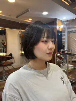 ショート レイヤー/顔周り/ 韓国ヘア🤍フウカのヘアスタイル