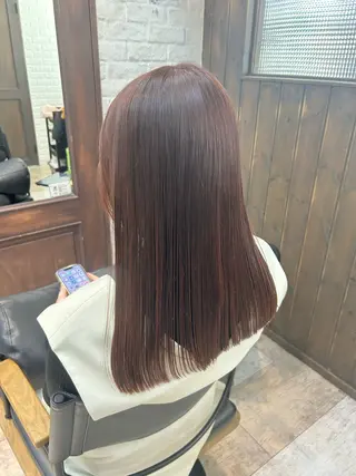 ロング カラー 林 美佑のヘアスタイル