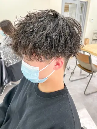 ショート パーマ メンズ メンズパーマ メンズ特化ryoのヘアスタイル