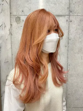 ロング カラー 女性に人気♪ はやしほのかのヘアスタイル