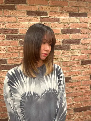 セミロング サクラテッセン所属・河本 愛花のヘアスタイル