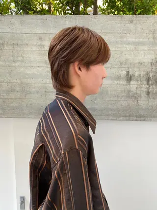 カラー メンズ パーマ、髪質改善 カズマのヘアスタイル