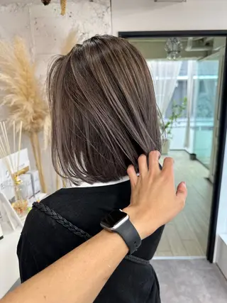 ミディアム カラー ヘアアレンジ 久米 治仁のヘアスタイル