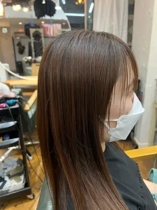 ロング 髪質改善/縮毛矯正/ 超高濃度水素ケアのヘアスタイル