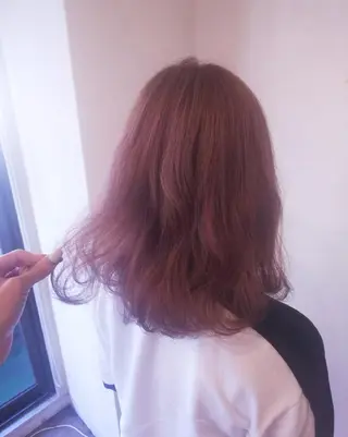 セミロング カラー JIL BLAN 京都所属・RU RIのヘアスタイル